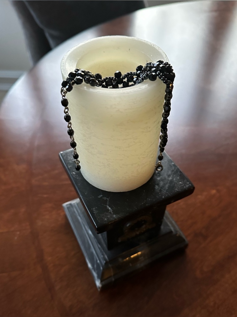 Black Faceted Beaded Bracelet for Women - Timeless Elegance